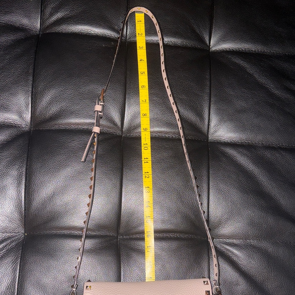 Valentino Garavani Rock Stud Leather Crossbody Bag with Gold Hardware - Picture 16 of 16